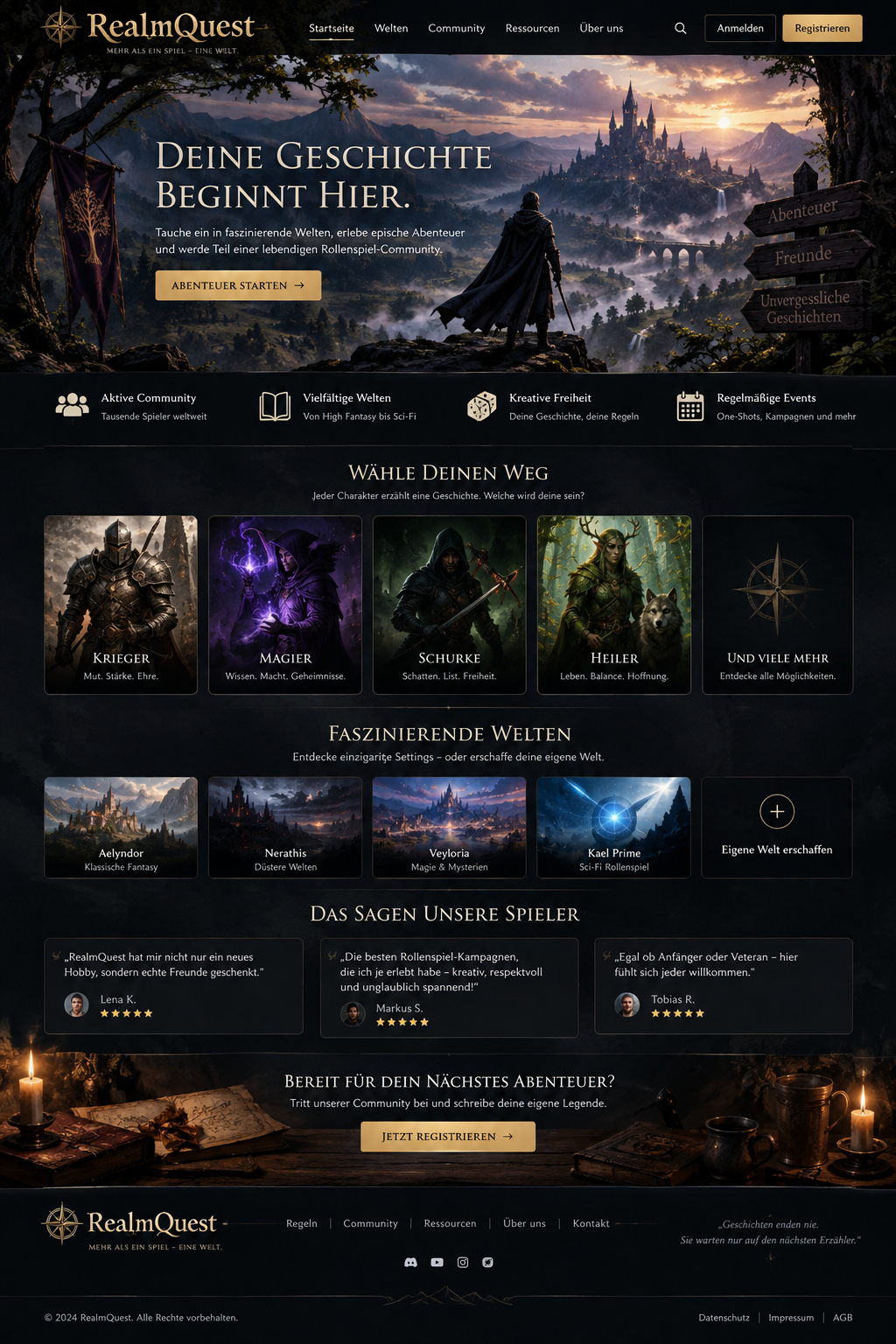 RealmQuest Website